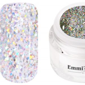 Emmi-Nail Glittergel Silver Rainbow 5ml -F270-