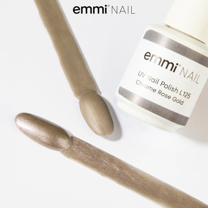 98729 chrome rose gold Semipermanente Emmi-Shellac/ UV-Lack Chrome Rose Gold -L125- - immagine 3
