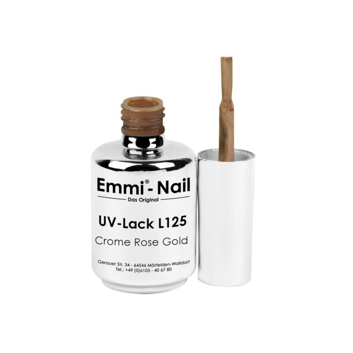 98729 uv lack crome rose gold flasche Semipermanente Emmi-Shellac/ UV-Lack Chrome Rose Gold -L125- - immagine 4
