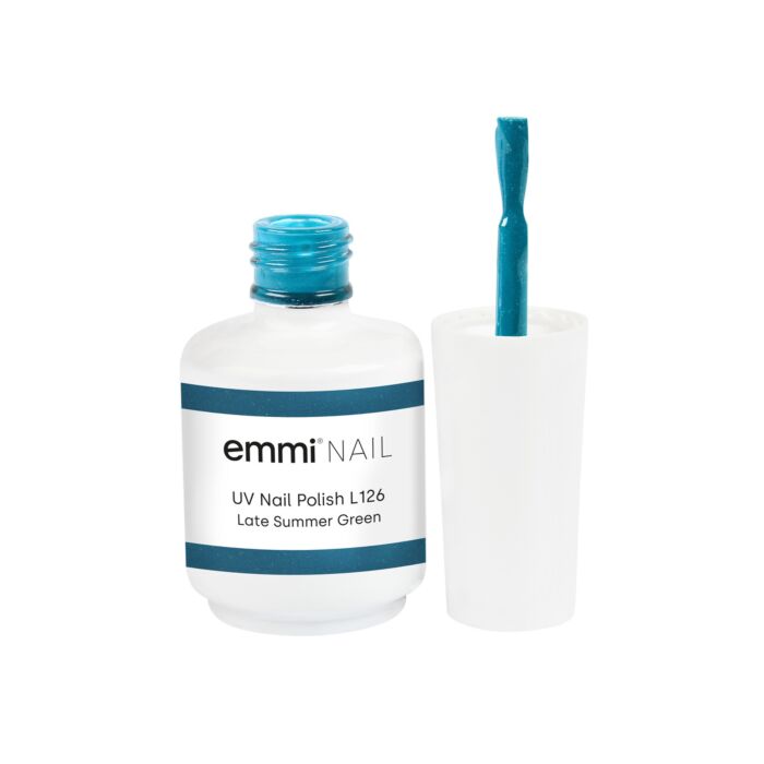 98771 late summer green flasche 1 Semipermanente Emmi-Shellac/ UV-Lack Late Summer Green -L126- - immagine 2
