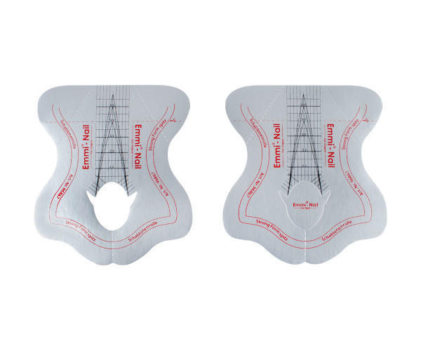 neu schablone 3 Emmi-Nail Cartine Strong Form Spitz - immagine 2