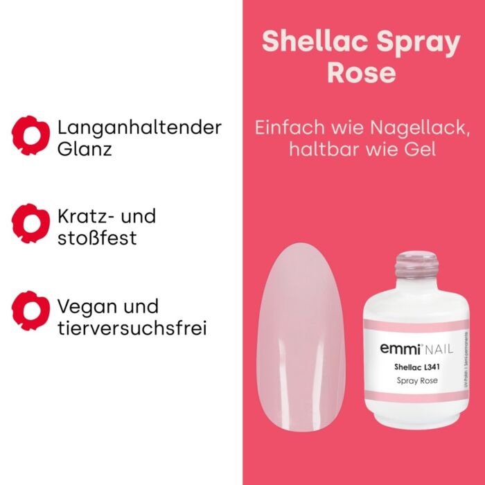 gro 98999.pt03 Semipermanente Emmi-Shellac/ UV-Lack Spray Rose -L341- - immagine 3