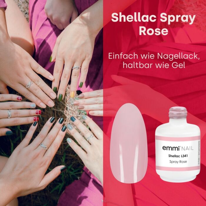 gro 98999.pt05 Semipermanente Emmi-Shellac/ UV-Lack Spray Rose -L341- - immagine 2