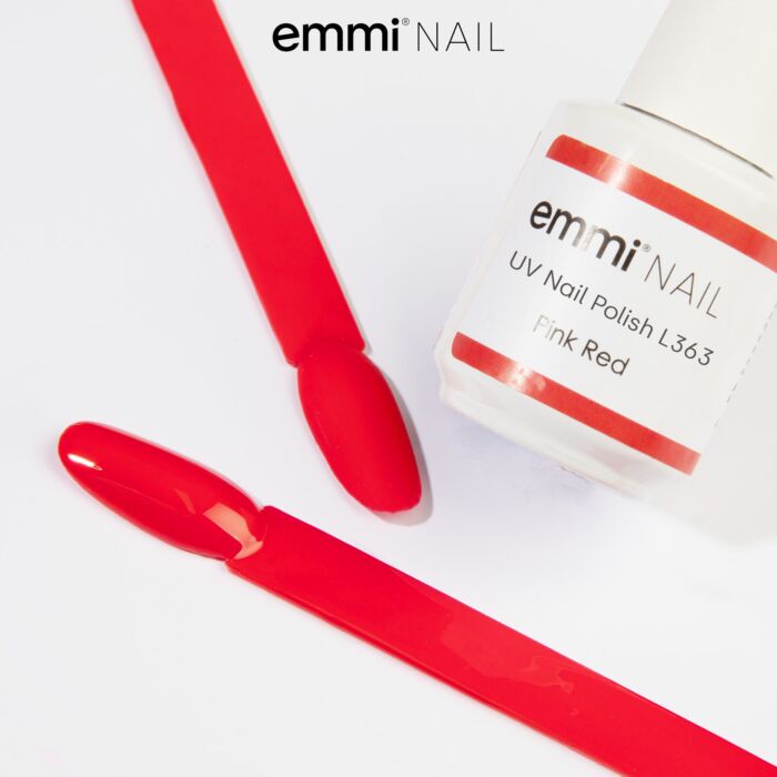 95347 pink red 1 Semipermanente Emmi-Shellac/ UV-Lack Pink Red -L363- - immagine 3