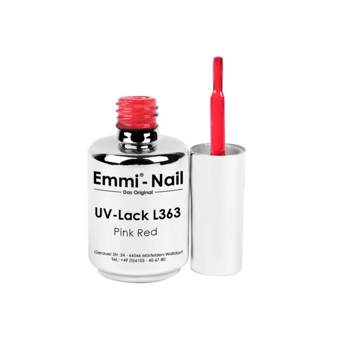 95347 uv lack pink red 2 1 Semipermanente Emmi-Shellac/ UV-Lack Pink Red -L363- - immagine 4