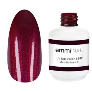 Semipermanente Emmi-Shellac/ UV-Lack Metallic Cranberry -L383-