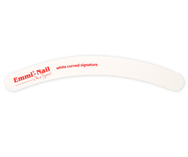 emmi nail feile white curved signature 1 1 Lima ergonomica curva bianca 100/180 - immagine 5