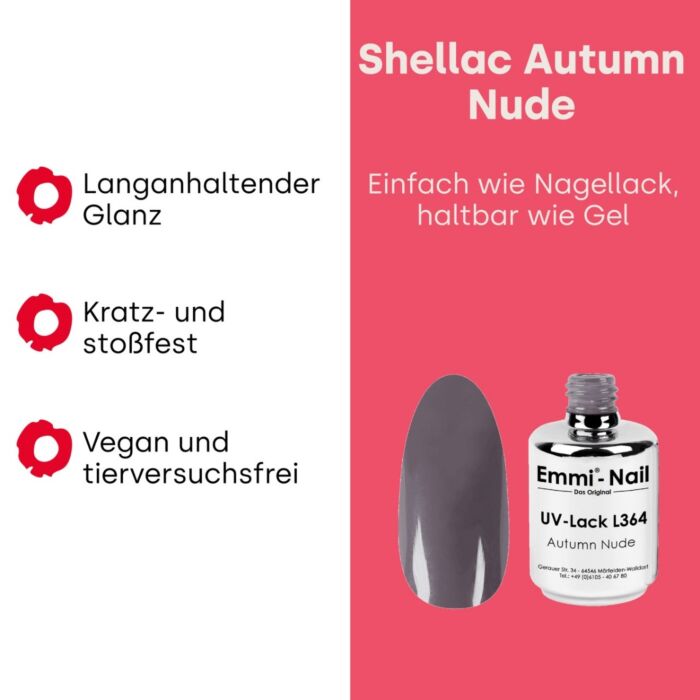 gro 95348.pt03 Semipermanente Emmi-Shellac/ UV-Lack Autumn Nude -L364- - immagine 4
