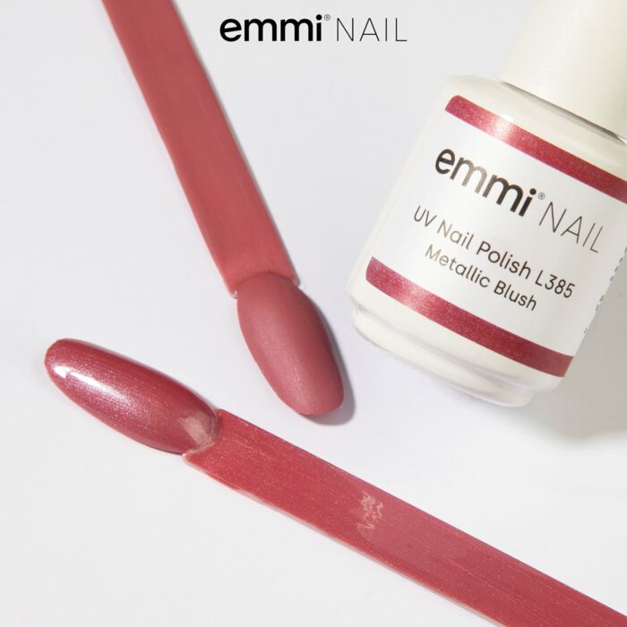 95389 metallic blush 3 1 Semipermanente Emmi-Shellac/ UV-Lack Metallic Blush -L385- - immagine 5