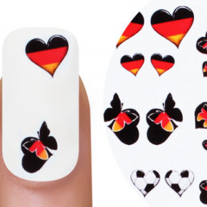 Emmi-Nail Watertattoo Soccer Germany World Cup Heart