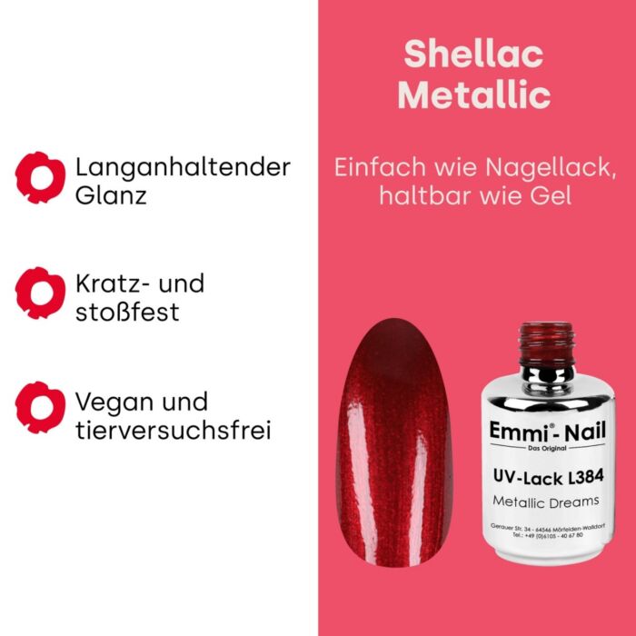 gro 95388.pt03 Semipermanente Emmi-Shellac/ UV-Lack Metallic Dreams -L384- - immagine 4