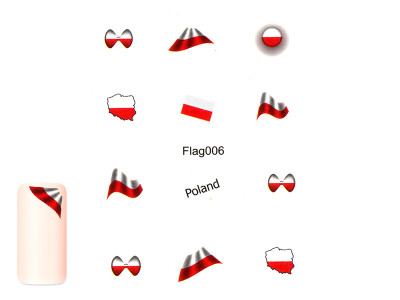 sticker em 0009 flag006 2 EM-Tattoo FLAG 006