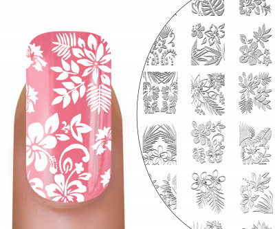 tropical 02 MoYou-London Stamping Stencil Tropical 02