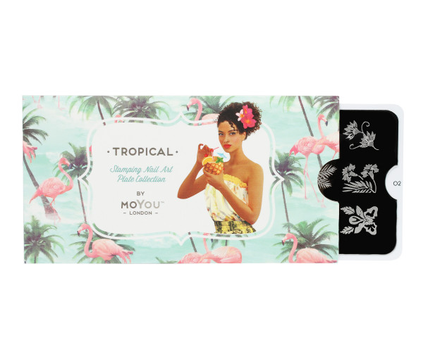 tropical 02 2 MoYou-London Stamping Stencil Tropical 02 - immagine 2