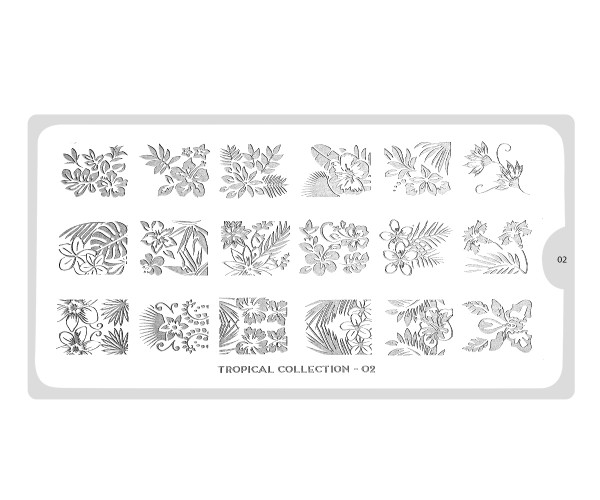 tropical 02 3 MoYou-London Stamping Stencil Tropical 02 - immagine 3