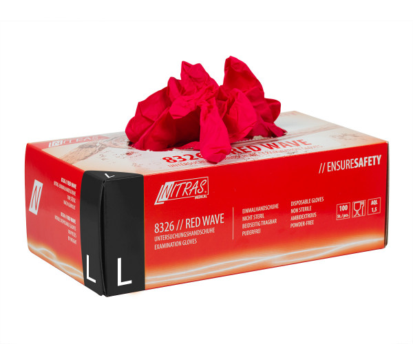 verpackung l Guanti in nitrile rosso Tg. L - immagine 2