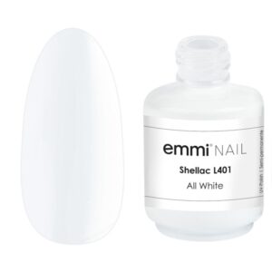Semipermanente Emmi-Shellac/ UV-Lack All White -L401-
