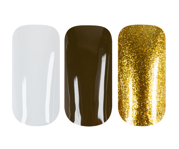17190 tips alle amber Gel unghie cremoso Mini Set di 3 colori “Ambra” -F463-