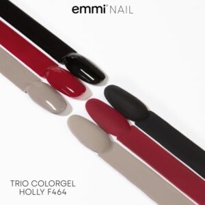 Gel unghie cremoso Mini Set di 3 colori "Holly" -F464-