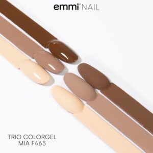 Gel unghie cremoso Mini Set di 3 colori "Mia" -F465-