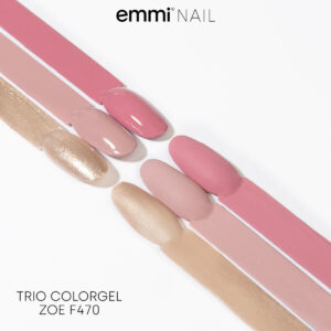 Gel unghie cremoso Mini Set di 3 colori "Zoe" -F470-