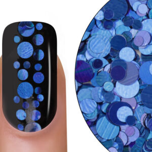 Mix di paillettes blu