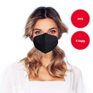 Mascherina FFP2 nera 1 pezzo
