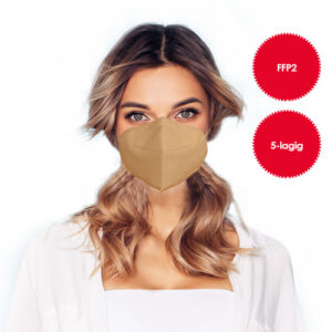 Mascherina FFP2 beige 1 pezzo
