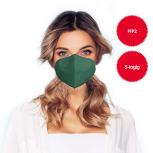 Mascherina FFP2 verde scuro 1 pezzo