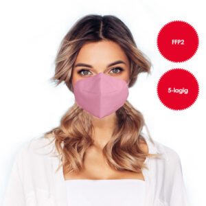 Mascherina FFP2 rosa 1 pezzo