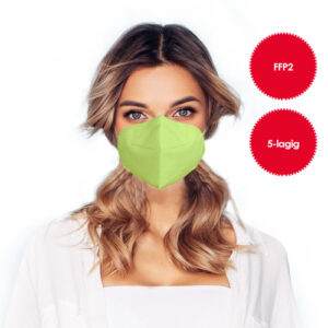 Mascherina FFP2 verde neon 1 pezzo