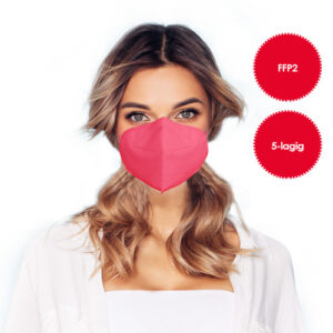 Mascherina FFP2 rosa 1 pezzo