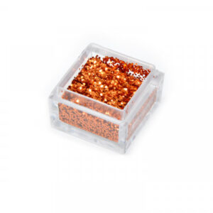 Effetto paillettes glitter arancione