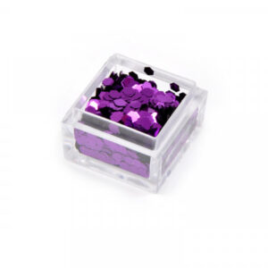 Effetto paillettes grandi viola