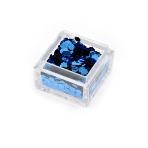 Effetto paillettes grandi blu