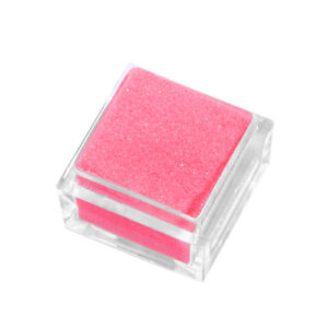 Polvere glitter rosso fluo