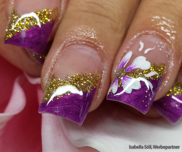 isabella soell purple golden glitter fin 2