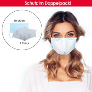 Maschere chirurgiche Emmi-Nail e pacchetto combinato Nanosilver