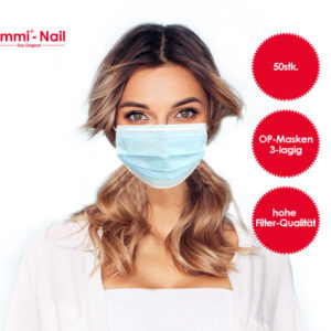 Emmi-Nail maschera bocca e naso 3 veli blu 50 pz *Studio*