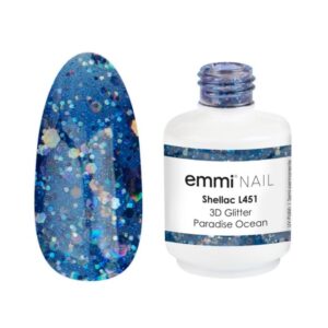 Emmi Shellac UV/LED-Lack 3D Glitter Paradise Ocean -L451-