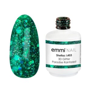 Emmi Shellac UV/LED-Lack 3D Glitter Paradise Rainforest -L453-