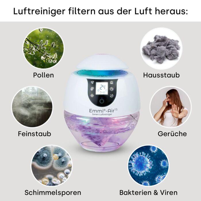 00068 luftreiniger filtert Purificatore d'aria ionico Emmi-Air + 1 profumo - immagine 5