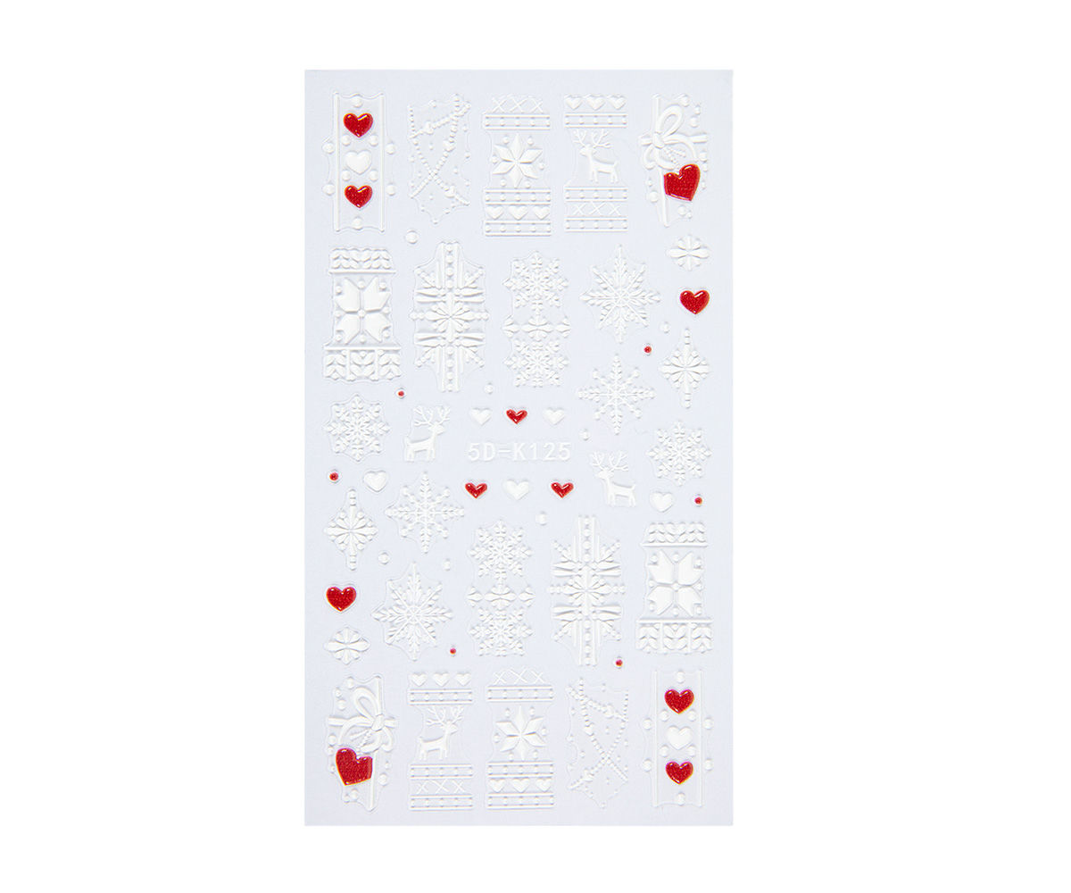 17026 5d sticker christmas 1 Emmi-Nail 5D Art Nail Sticker Christmas 1 - immagine 2