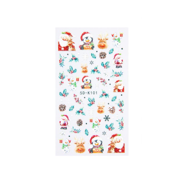 17027 5d sticker christmas Emmi-Nail 5D Art Nail Sticker Christmas 2 - immagine 2