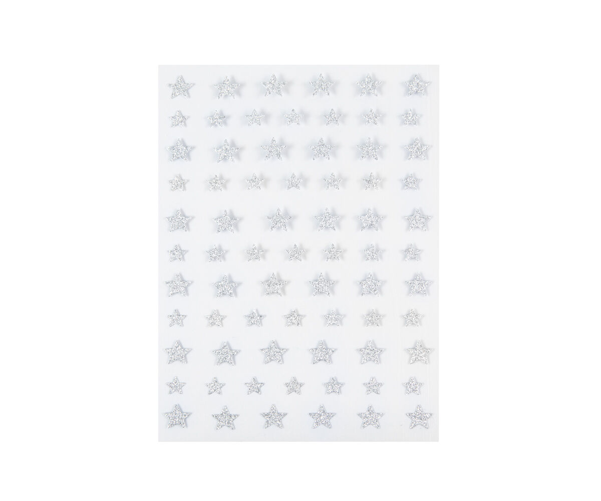 17255 02 Emmi-Nail 3D Diamond Glitter Nail Sticker Silver Little Star - immagine 2