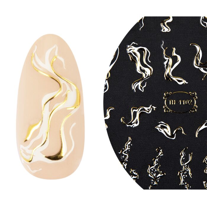 18114 liquid gold sticker 2 Emmi-Nail 3D Art Nail Sticker Liquid Gold