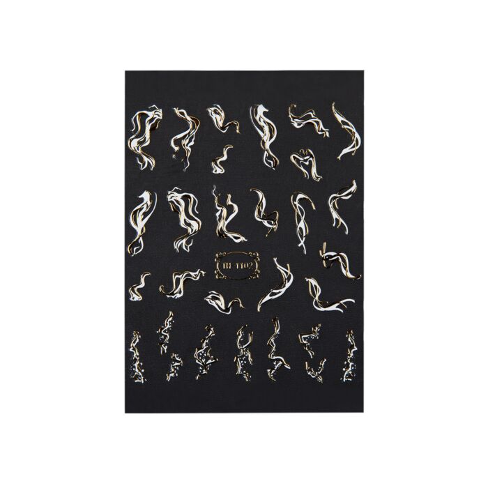 18114 sticker 2 Emmi-Nail 3D Art Nail Sticker Liquid Gold - immagine 2