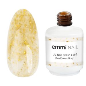 Emmi Shellac UV/LED Goldflakes Nory 15ml -L485-