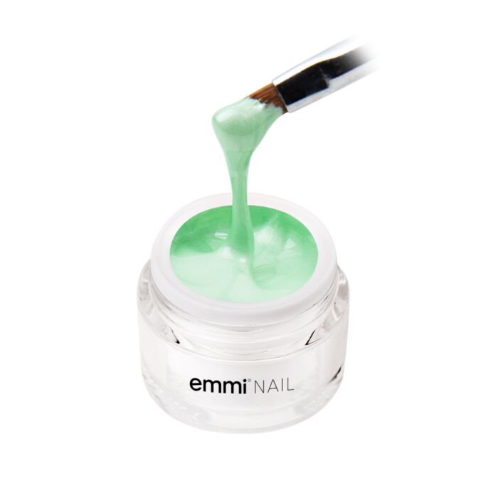 18376 sweet mint pinsel 1 Emmi-Nail Gel colorato Sweet Mint 5ml -F508- - immagine 4