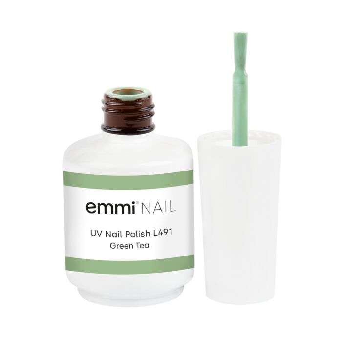 18386 green tea pinsel Emmi Shellac UV/LED Green Tea 15ml -L491- - immagine 3